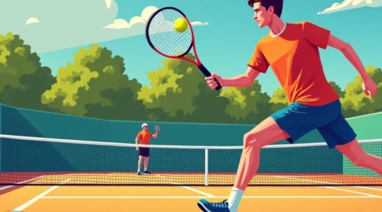 Spielen Sie Tennis